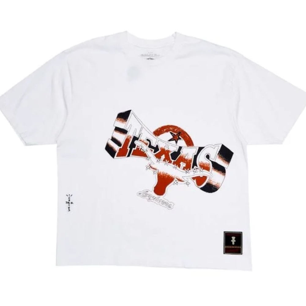 Mitchell & Ness x Travis Scott Cactus Jack longhorns‎ hand drawn sz medium